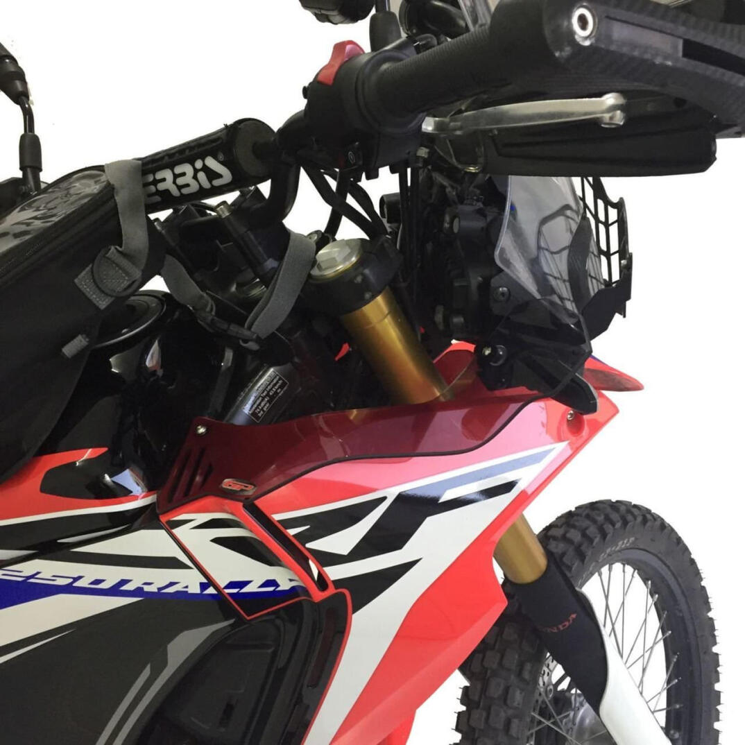 GP Kompozit Honda CRF250 Rally 2017-2020 Uyumlu Sağ Sol Rüzgarlık Şeffaf - 5