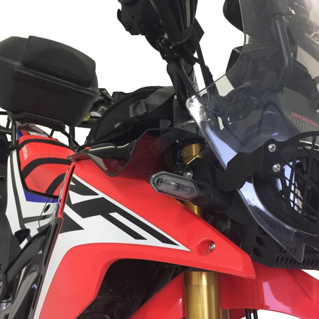 GP Kompozit Honda CRF250 Rally 2017-2020 Uyumlu Sağ Sol Rüzgarlık Şeffaf - 6