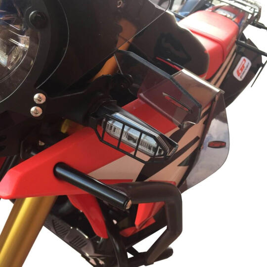 GP Kompozit Honda CRF250 Rally 2017-2020 Uyumlu Sinyal Koruma Siyah - 6