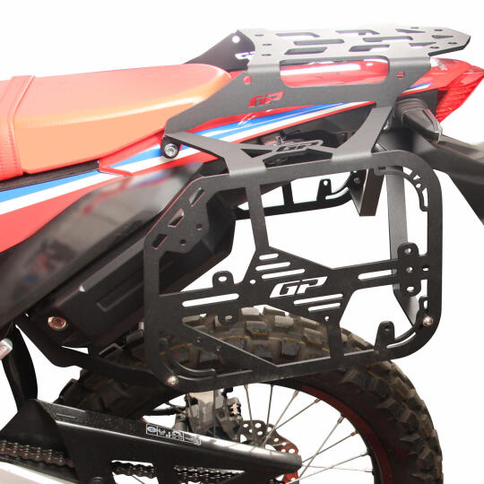 GP Kompozit Honda CRF250 Rally 2021-2025 Uyumlu Yan Çanta Demiri Siyah (1)
