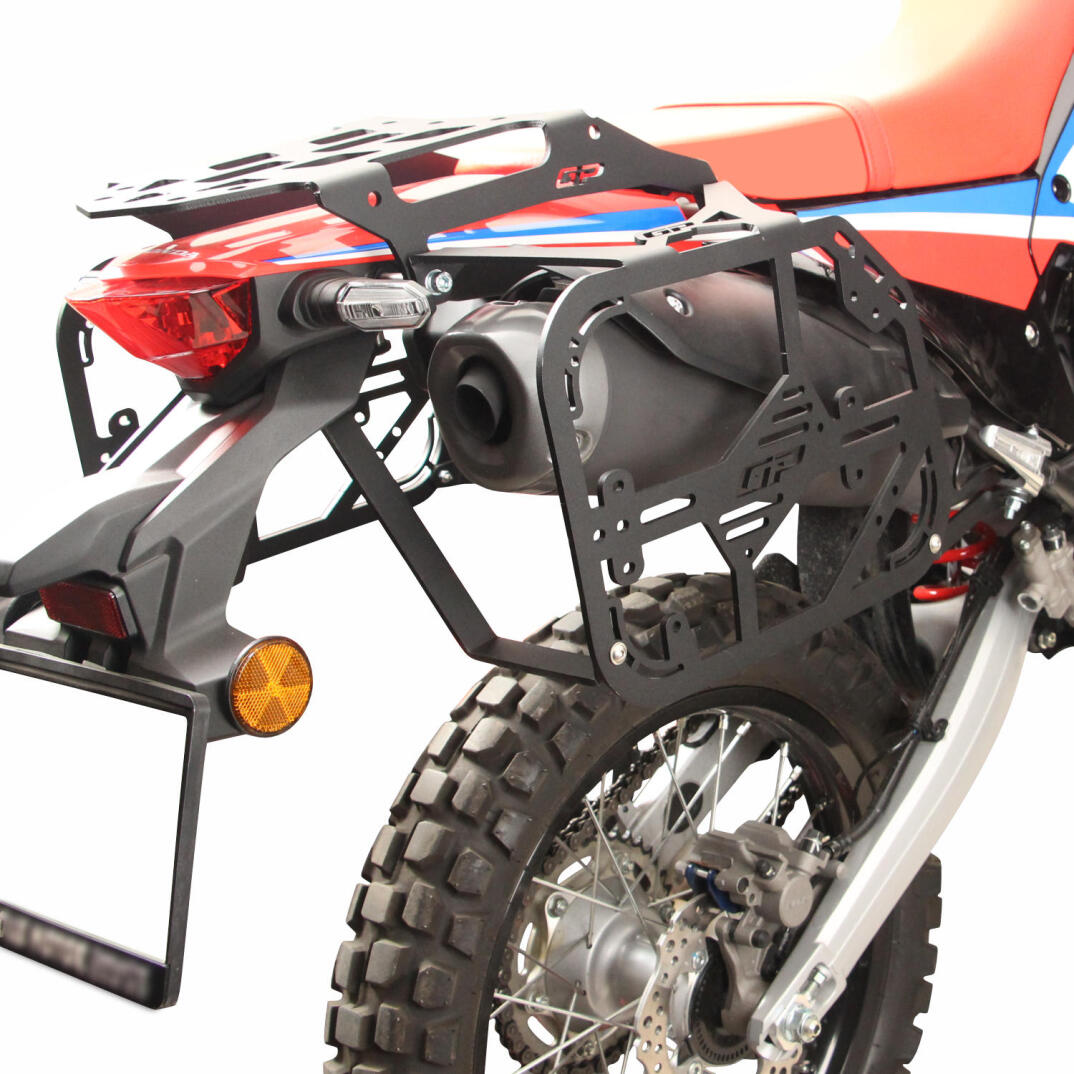 GP Kompozit Honda CRF250 Rally 2021-2025 Uyumlu Yan Çanta Demiri Siyah - 4