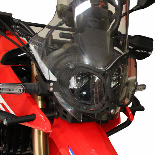 GP Kompozit Honda CRF250 Rally / CRF300 Rally 2017-2026 Uyumlu Far Koruma Siyah - 3