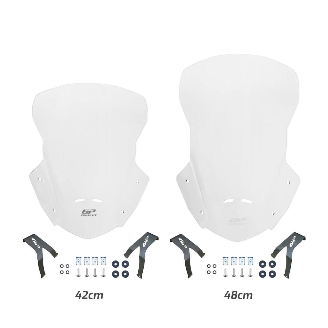 GP Kompozit Honda CRF250L / CRF300L 2013-2020 Uyumlu Tur Camı Şeffaf - 1