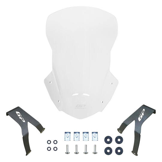 GP Kompozit Honda CRF250L / CRF300L 2013-2020 Uyumlu Tur Camı Şeffaf - 5