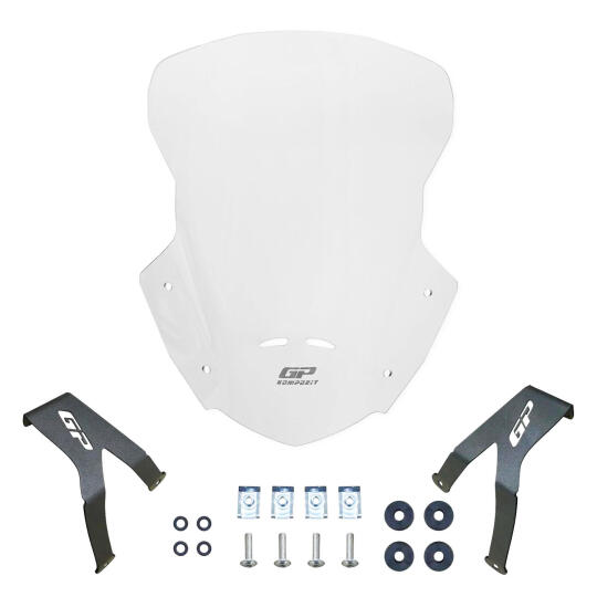 GP Kompozit Honda CRF250L / CRF300L 2013-2020 Uyumlu Tur Camı Şeffaf - 6
