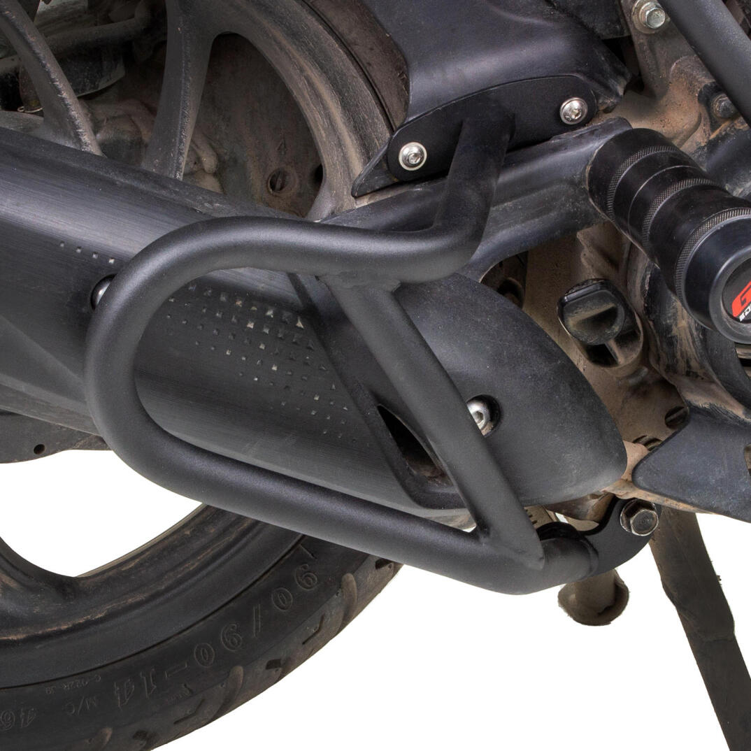 GP Kompozit Honda Dio 2021-2025 Uyumlu Egzoz Koruma Demiri Siyah - 2