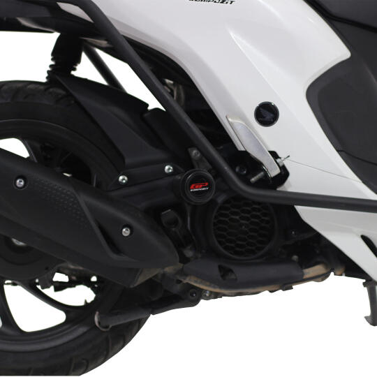 GP Kompozit Honda Dio 2021-2025 Uyumlu Egzoz Koruma Takozu Siyah (1)