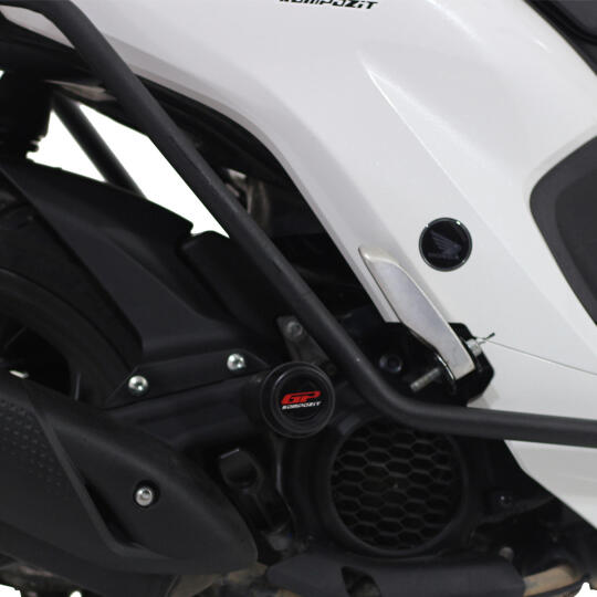 GP Kompozit Honda Dio 2021-2025 Uyumlu Egzoz Koruma Takozu Siyah - 4