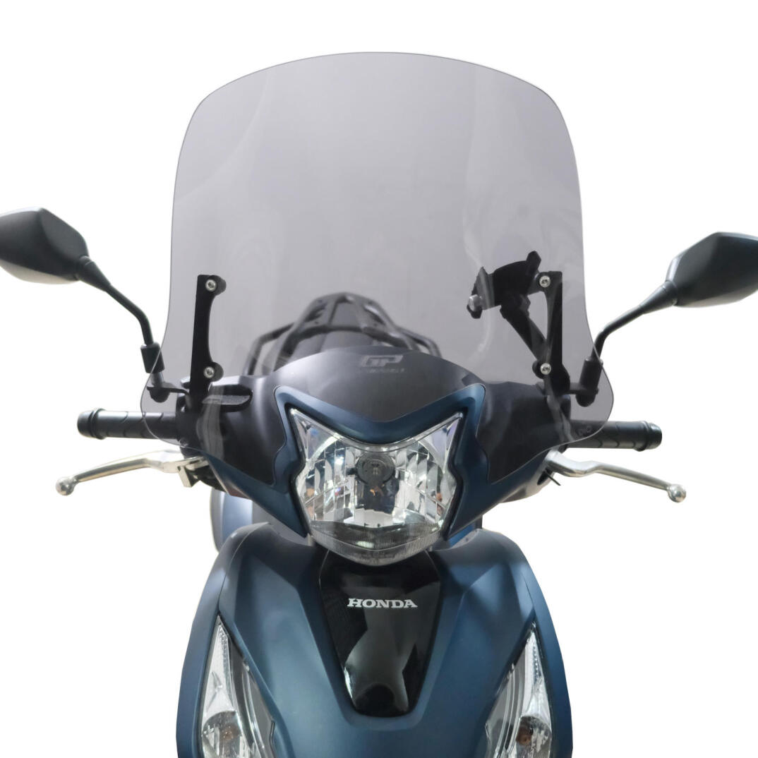GP Kompozit Honda Dio 2021-2025 Uyumlu Kısa Ön Cam Füme - 2