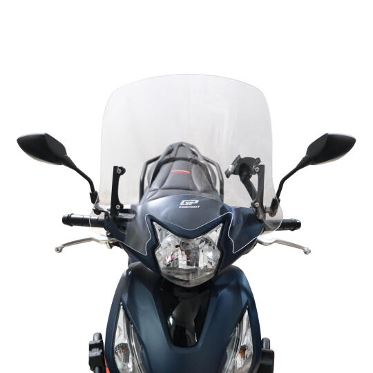 GP Kompozit Honda Dio 2021-2025 Uyumlu Kısa Ön Cam Şeffaf (1)