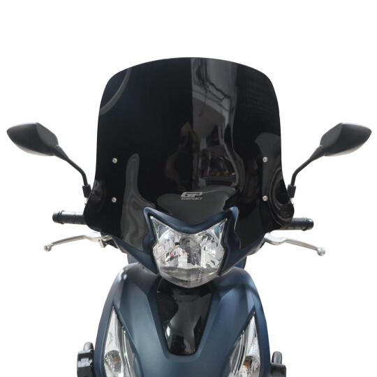 GP Kompozit Honda Dio 2021-2025 Uyumlu Kısa Ön Cam Siyah (1)