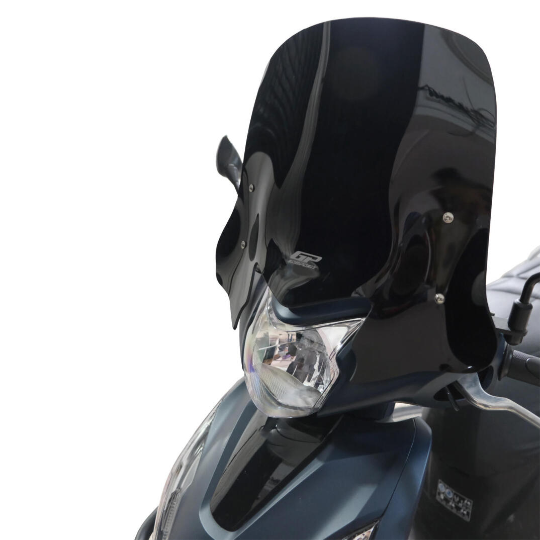 GP Kompozit Honda Dio 2021-2025 Uyumlu Kısa Ön Cam Siyah - 3