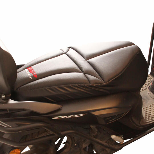 GP Kompozit Honda Dio 2021-2025 Uyumlu Motosiklet Konfor Sele Kılıfı Siyah (1)