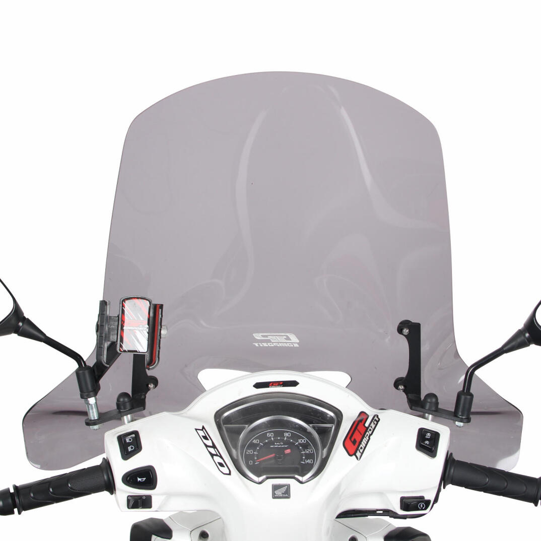 GP Kompozit Honda Dio 2021-2025 Uyumlu Ön Cam Füme - 3