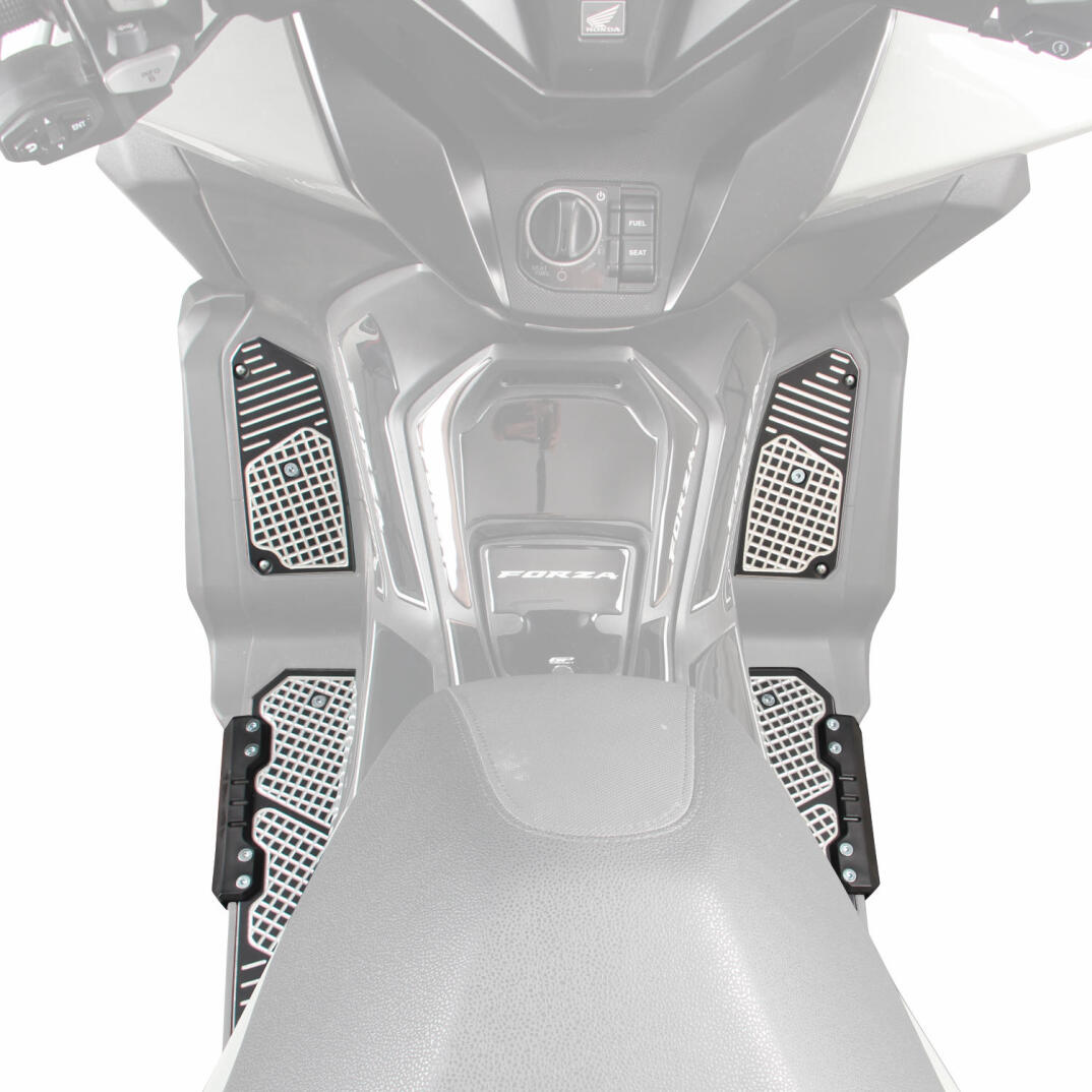 GP Kompozit Honda Forza 250 2018-2026 Uyumlu Basamak Alüminyum Gri - 3