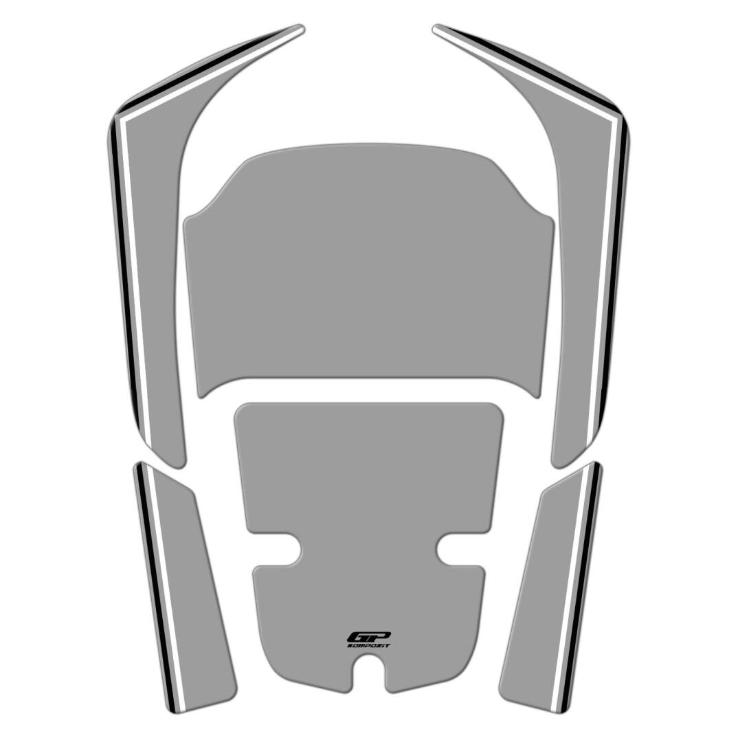GP Kompozit Honda Forza 250 2018-2026 Uyumlu Yeni Seri Tank Pad Nardo Gri - 1