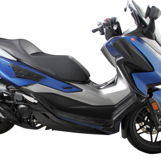 GP Kompozit Honda Forza 250 2021-2022 Uyumlu Üst/Alt Bacak ve Grenaj Koruma Seti Siyah - 2