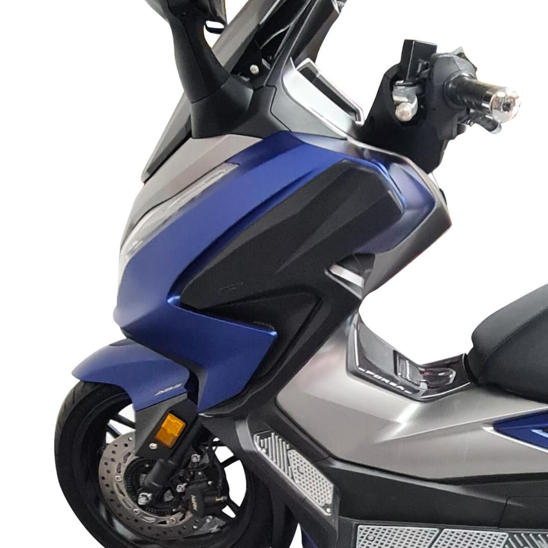 GP Kompozit Honda Forza 250 2021-2022 Uyumlu Üst/Alt Bacak ve Grenaj Koruma Seti Siyah - 3
