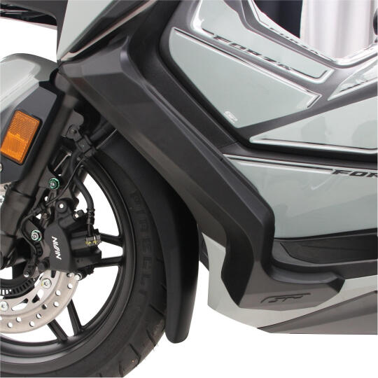 GP Kompozit Honda Forza 250 2021-2022 Uyumlu Üst/Alt Bacak ve Grenaj Koruma Seti Siyah - 7
