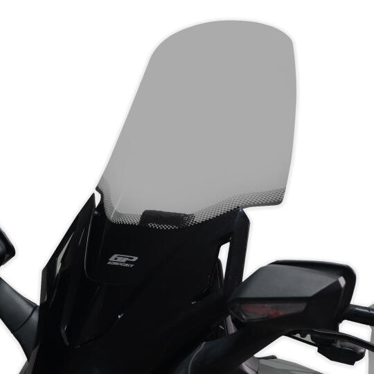 GP Kompozit Honda Forza 250 2021-2026 Uyumlu Baskılı Ön Tur Camı Füme - 3