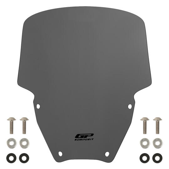 GP Kompozit Honda Forza 250 2021-2026 Uyumlu Spor Ön Cam Gri - 4
