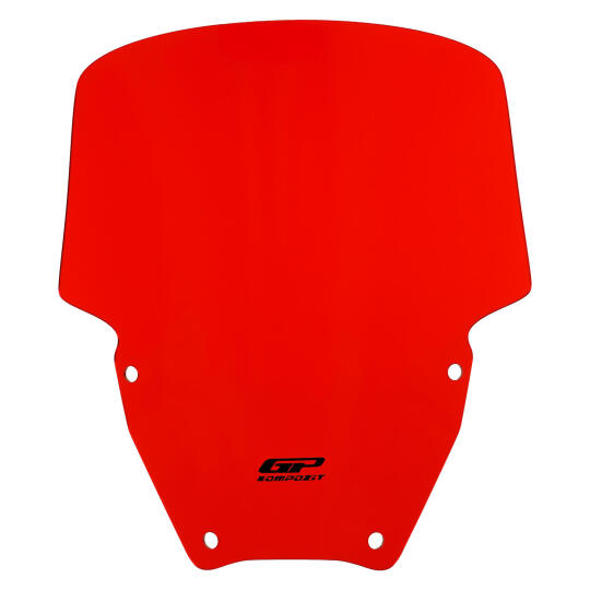 GP Kompozit Honda Forza 250 2021-2026 Uyumlu Spor Ön Cam Kırmızı