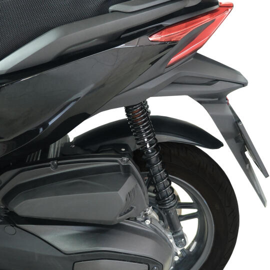 GP Kompozit Honda Forza 250 2021-2026 Uyumlu Uzun Arka Çamurluk Siyah (1)
