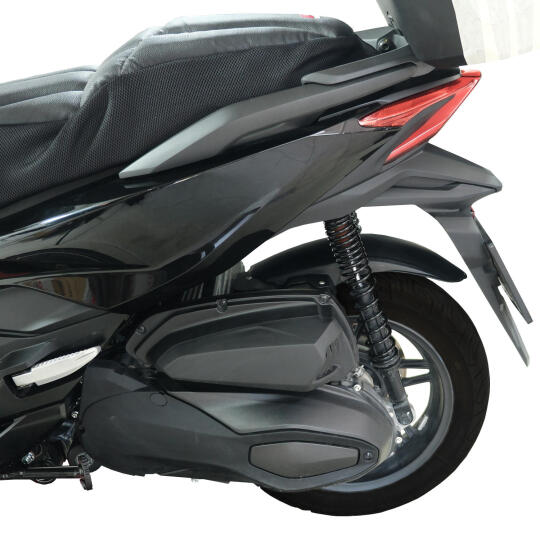 GP Kompozit Honda Forza 250 2021-2026 Uyumlu Uzun Arka Çamurluk Siyah - 3