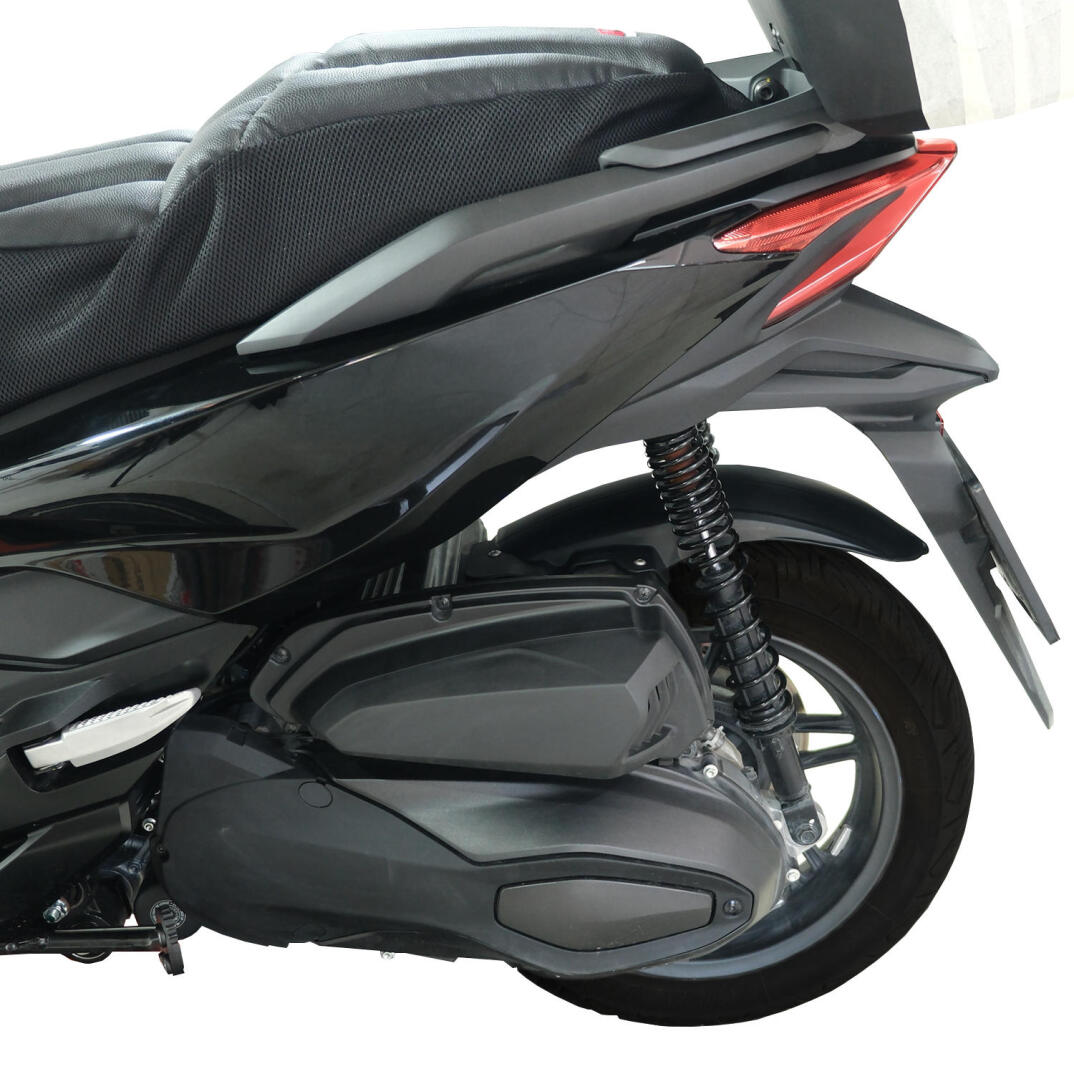 GP Kompozit Honda Forza 250 2021-2026 Uyumlu Uzun Arka Çamurluk Siyah - 3
