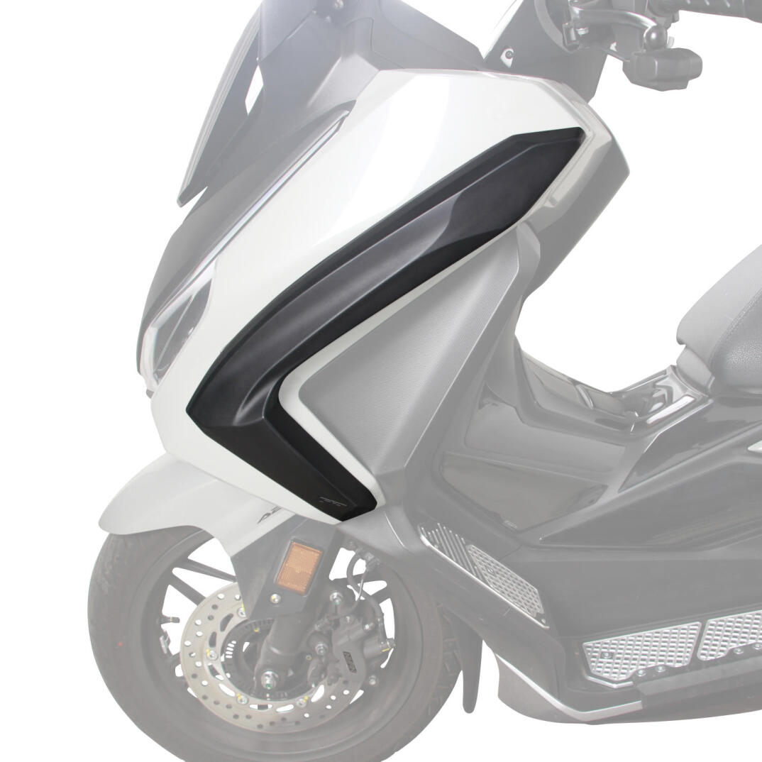 GP Kompozit Honda Forza 250 2023-2026 Uyumlu Üst Bacak Koruma Siyah - 3