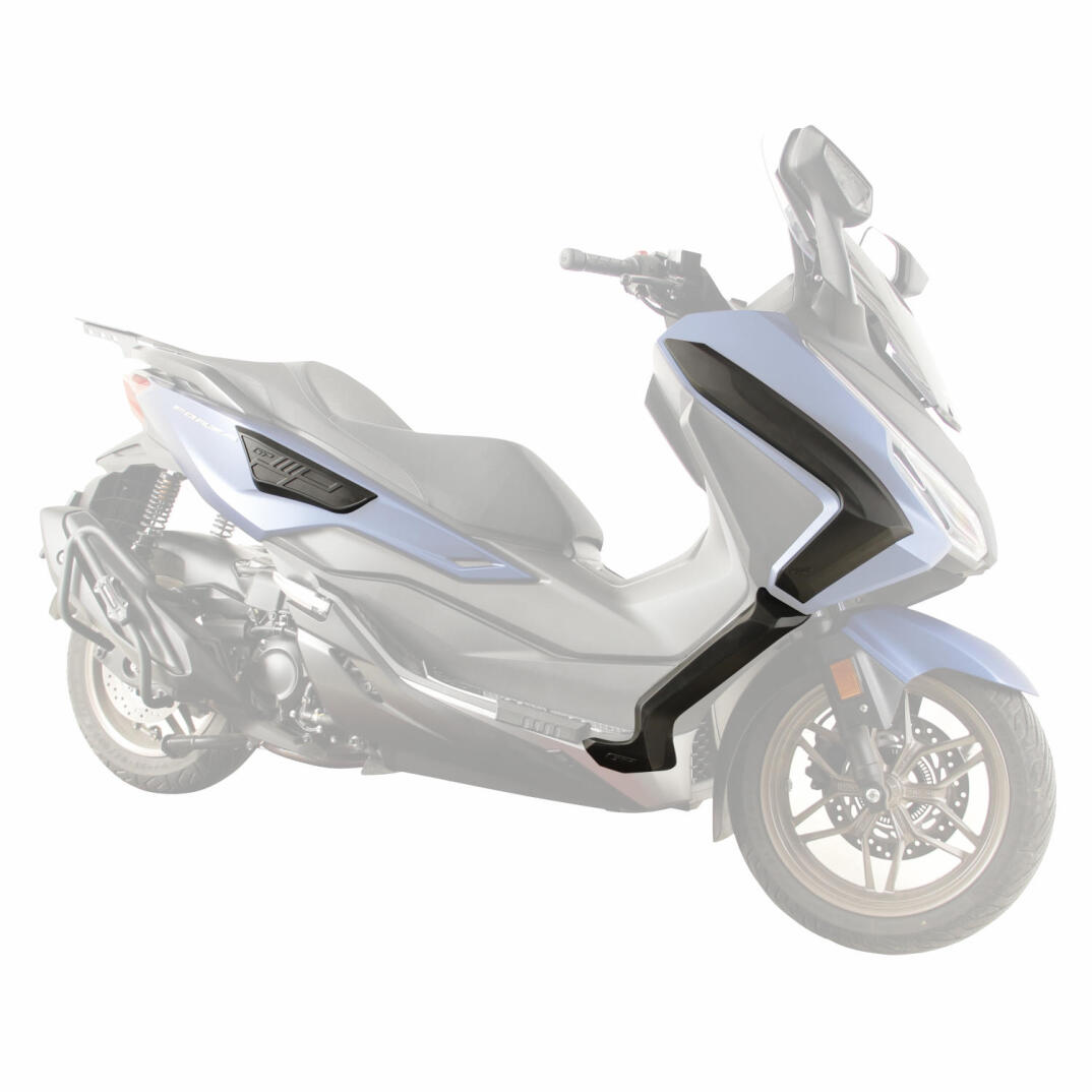 GP Kompozit Honda Forza 250 2023-2026 Uyumlu Üst/Alt Bacak ve Grenaj Koruma Seti Siyah - 5