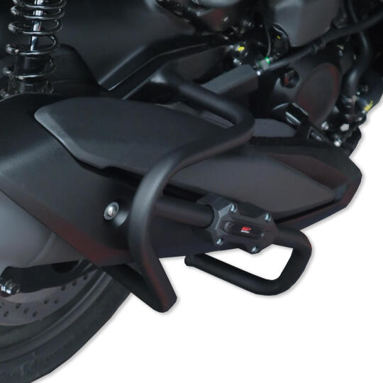 GP Kompozit Honda Forza 250 2025-2026 Uyumlu Egzoz Koruma Demiri Siyah - 3