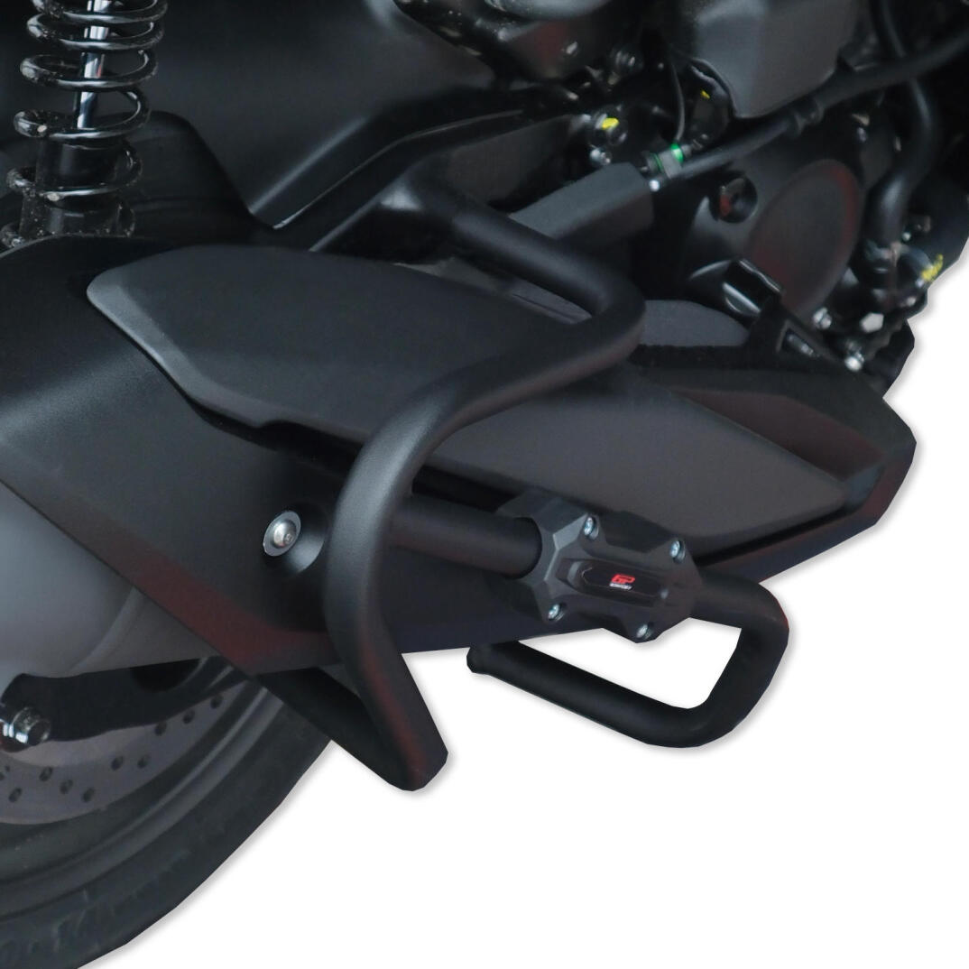 GP Kompozit Honda Forza 250 2025-2026 Uyumlu Egzoz Koruma Demiri Siyah - 3