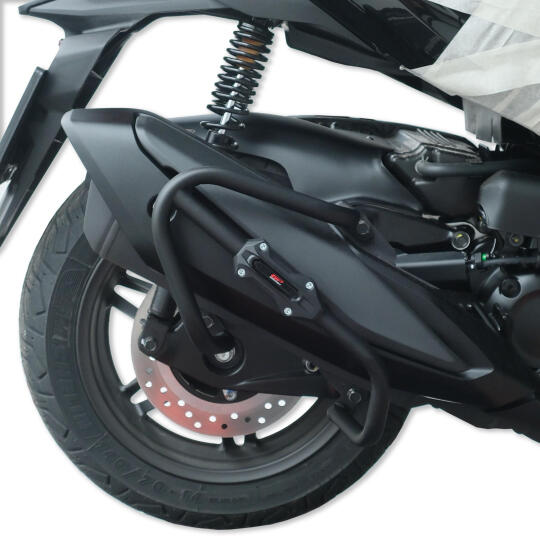 GP Kompozit Honda Forza 250 2025-2026 Uyumlu Egzoz Koruma Demiri Siyah - 4