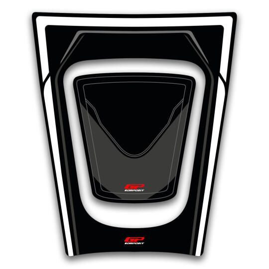 GP Kompozit Honda Forza 300 2014-2017 Uyumlu Tank Pad Seti Siyah