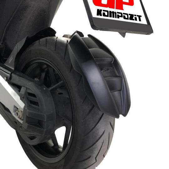 GP Kompozit Honda Forza 750 2021-2024 Uyumlu Arka Çamur Sıyırıcı Siyah - 3