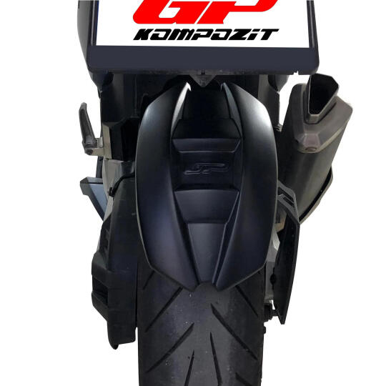 GP Kompozit Honda Forza 750 2021-2024 Uyumlu Arka Çamur Sıyırıcı Siyah - 4