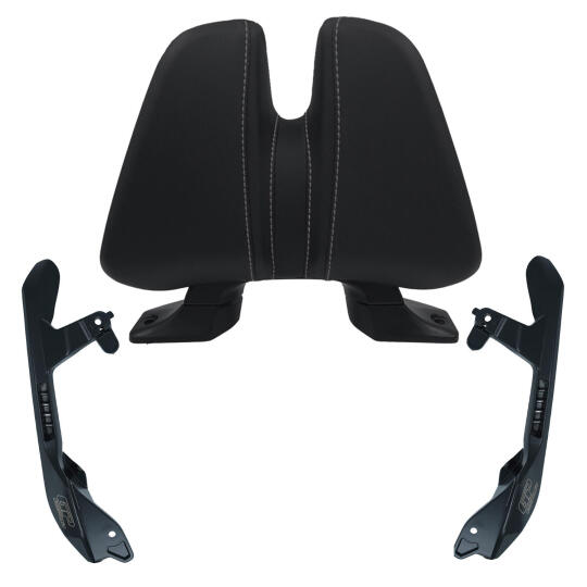 GP Kompozit Honda Forza 750 2021-2024 Uyumlu Dikişli Sissy Bar Siyah
