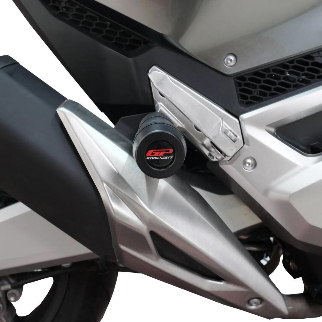 GP Kompozit Honda Forza 750 2021-2024 Uyumlu Egzoz Koruma Takozu Siyah - 2