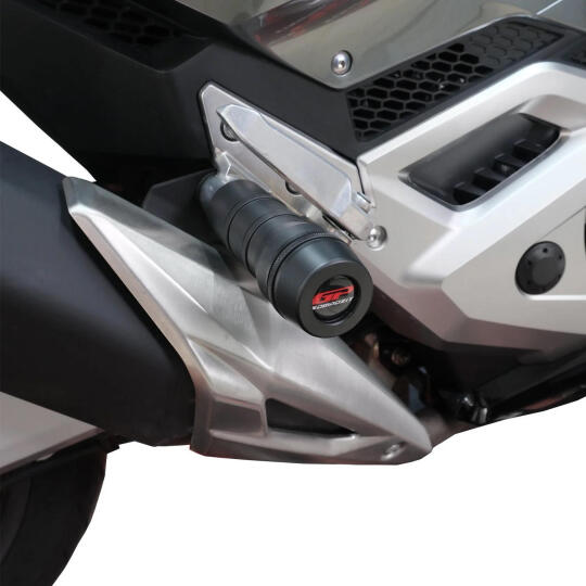 GP Kompozit Honda Forza 750 2021-2024 Uyumlu Egzoz Koruma Takozu Siyah - 3
