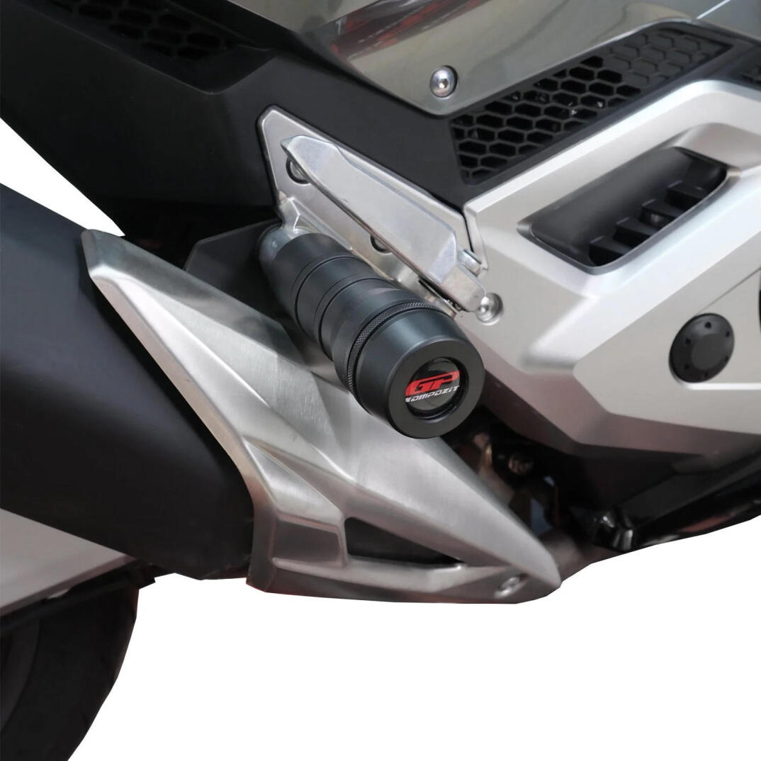 GP Kompozit Honda Forza 750 2021-2024 Uyumlu Egzoz Koruma Takozu Siyah - 3