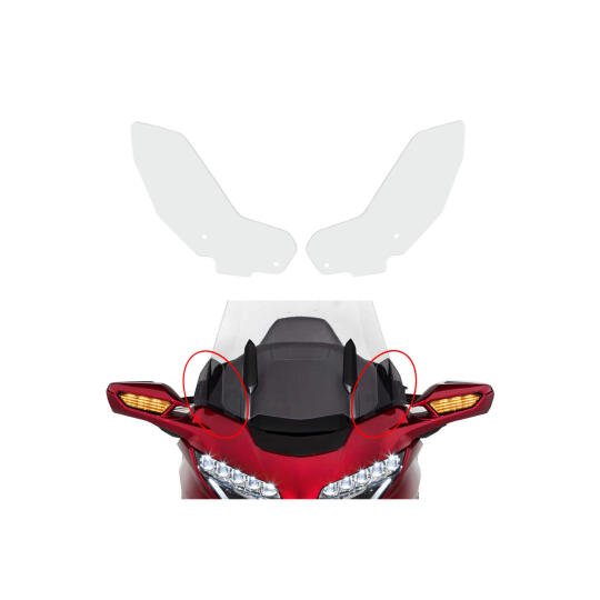 GP Kompozit Honda Gold Wing 2018-2023 Uyumlu Yan Deflektör Şeffaf (1)