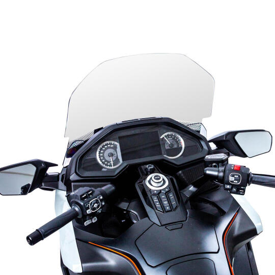 GP Kompozit Honda Gold Wing / Bagger 2018-2023 Uyumlu Baskılı Ön Cam Füme - 4