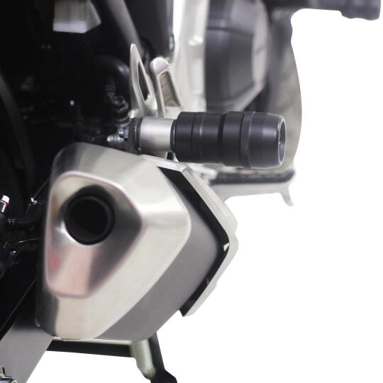 GP Kompozit Honda NC 700 D / NC 750 D Integra 2012-2020 Uyumlu Egzoz Koruma Takozu Siyah - 4