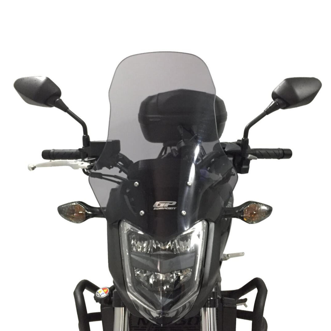 GP Kompozit Honda NC 700 S / NC 750 S 2012-2020 Uyumlu Ön Cam Siyah - 2