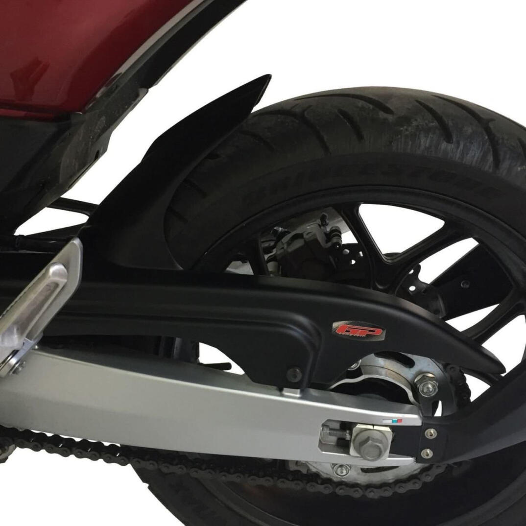 GP Kompozit Honda NC 700 S / NC 750 S 2012-2020 Uyumlu Zincir Korumalı Kısa Arka Çamurluk Siyah - 2