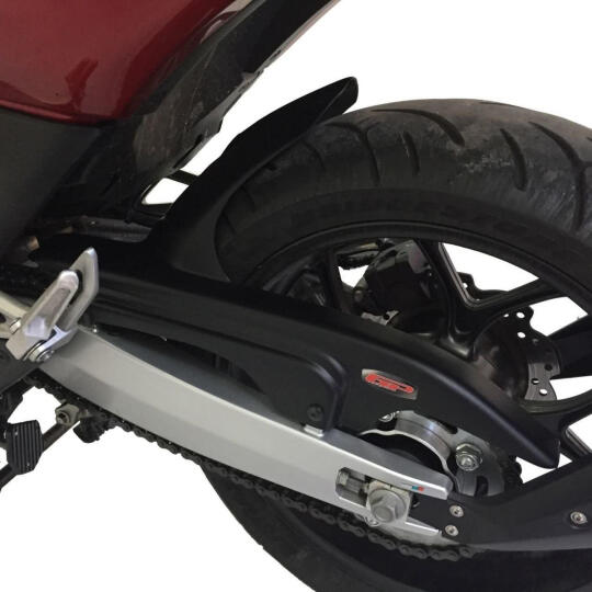 GP Kompozit Honda NC 700 S / NC 750 S 2012-2020 Uyumlu Zincir Korumalı Kısa Arka Çamurluk Siyah - 3