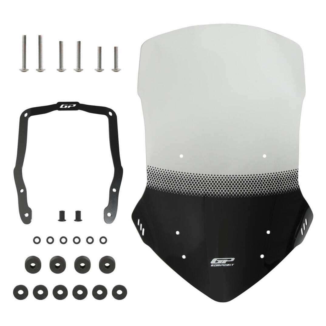 GP Kompozit Honda NC 700 X / NC 750 X 2012-2015 Uyumlu Baskılı Tur Camı Şeffaf - 6