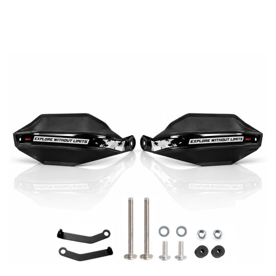 GP Kompozit Honda NC 700 X / NC 750 X 2012-2026 Uyumlu Plastik Elcik Koruma Siyah - 4