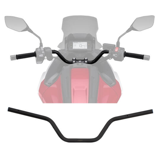 GP Kompozit Honda NC 700 X / NC 750 X Uyumlu Universal 22mm Gidon Siyah (1)
